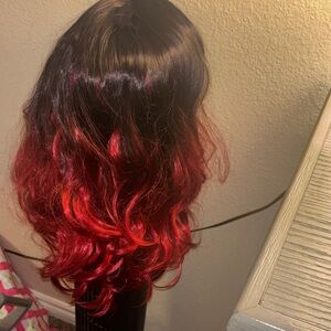 Red Ombre Wig